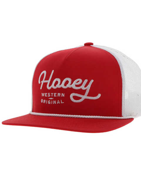 Hooey Men's OG Mesh Trucker Cap, Red, hi-res