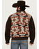 Image #4 - Cripple Creek Men's Brown Navajo Blanket Print Snap-Front Bomber Jacket , Brown, hi-res