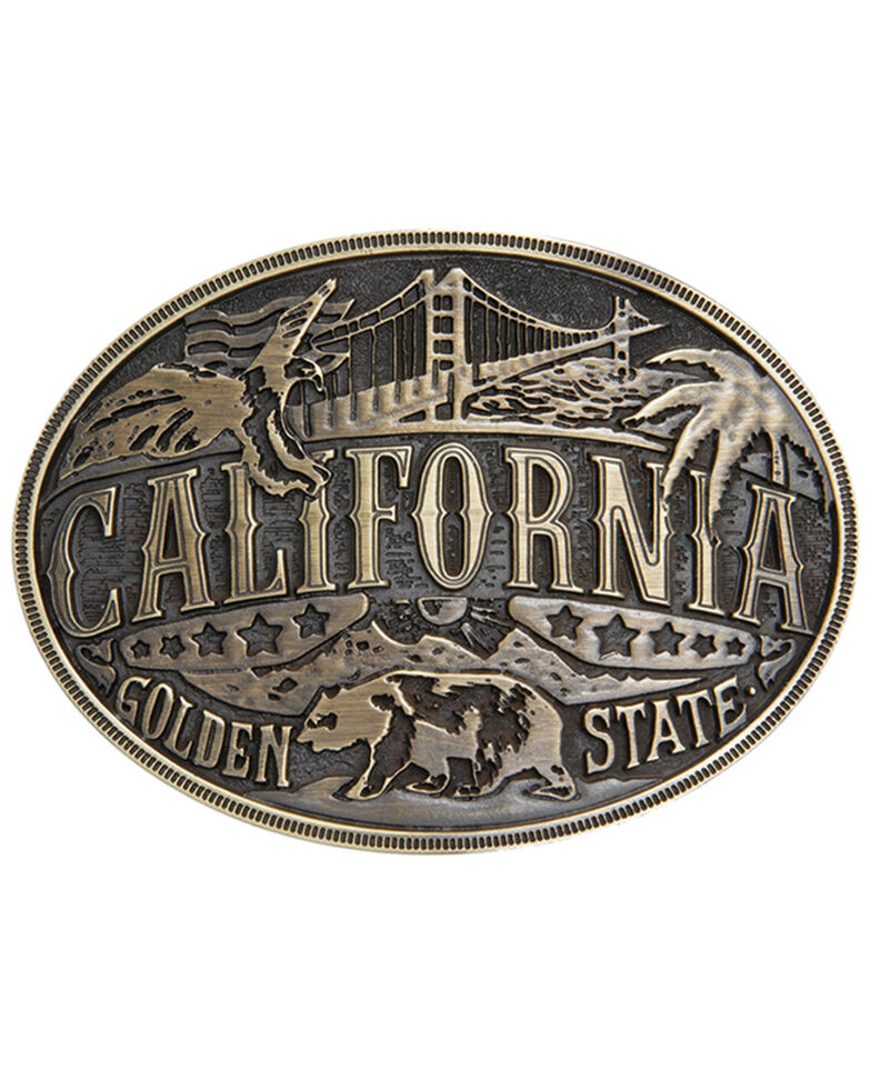 Cody James Men's California American Heritage Buckle, Bronze, hi-res