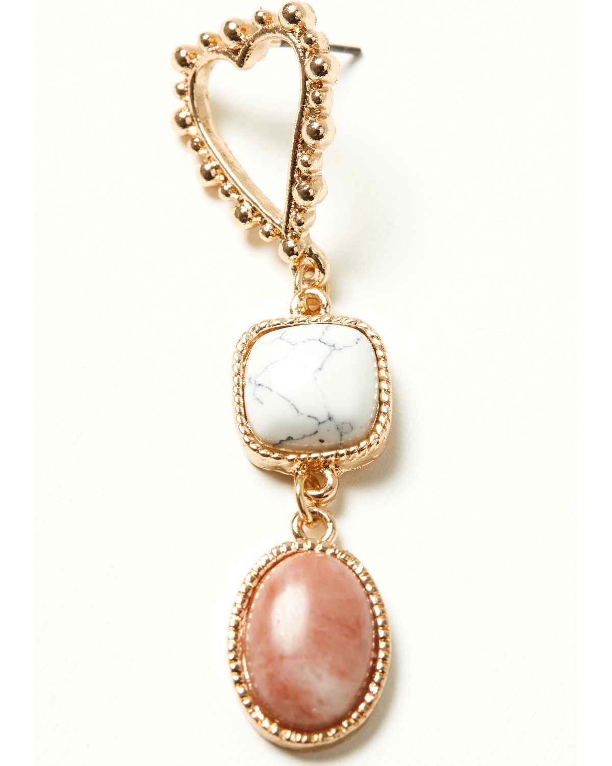 Image #2 - Shyanne Women's Heart Tiered Statement Earrings, Gold, hi-res