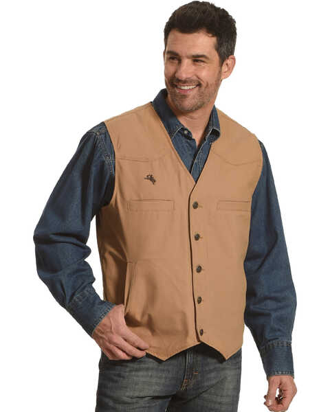 Wyoming Traders Men's Tan Texas Concealed Carry Vest, Tan, hi-res