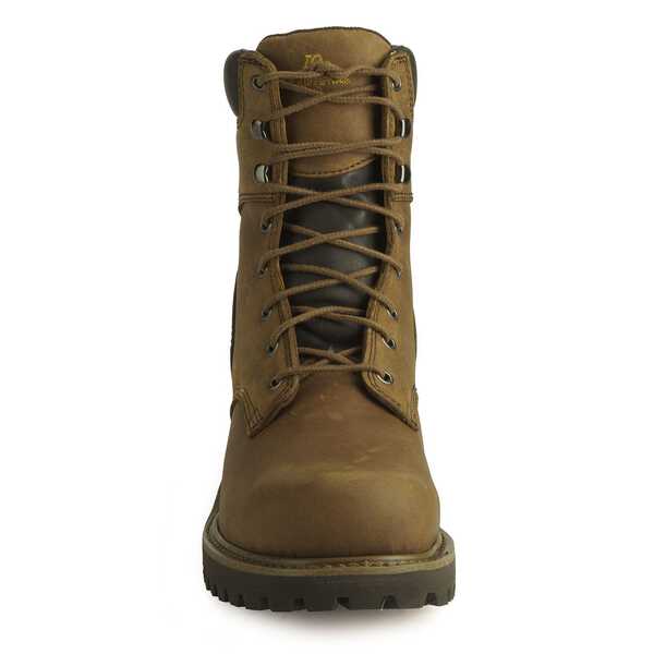 Image #4 - Chippewa Men's IQ Insulated 8" Lace-Up Logger Boots - Steel Toe, Bark, hi-res