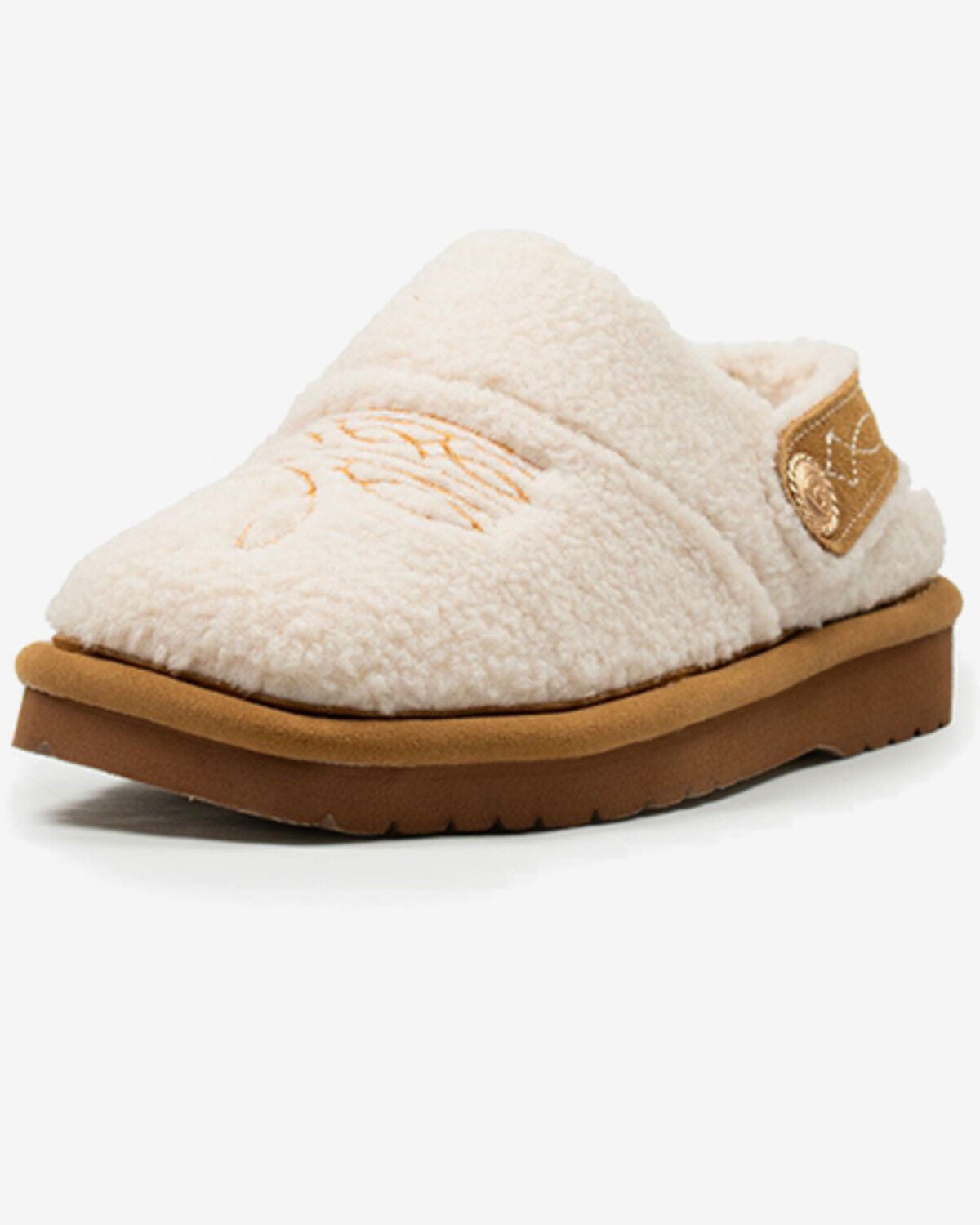 Ariat Women's Jackie Sling Back Square Toe Slippers, Cream, hi-res