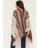 Image #4 - Shyanne Women's Tanager Southwestern Print Clasp Front Shawl, Cream, hi-res