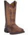  Laredo Men's Bennett Western Boots - Square Toe, Tan, hi-res