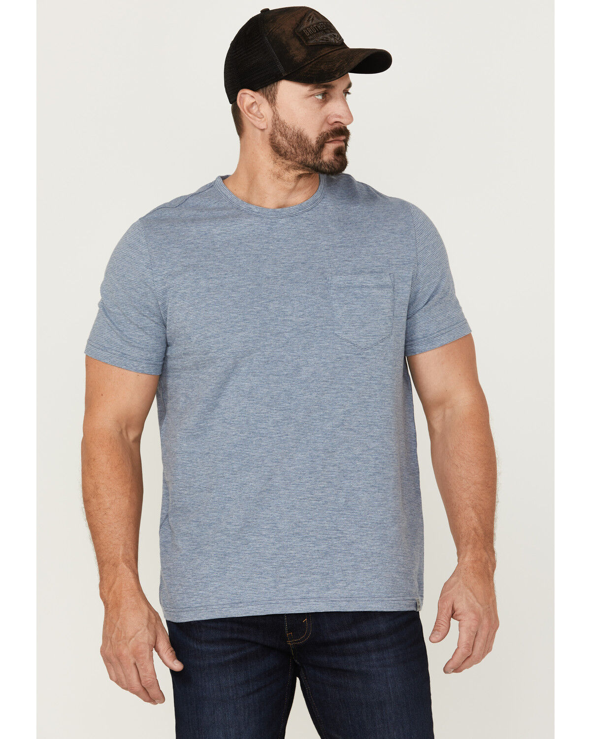 Image #1 - Flag & Anthem Men's Biscoe Stripe Pocket T-Shirt, Blue, hi-res