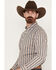 Image #2 - Cody James Men's Hayfield Plaid Print Long Sleeve Button Down Stretch Western Shirt - Tall, Oatmeal, hi-res