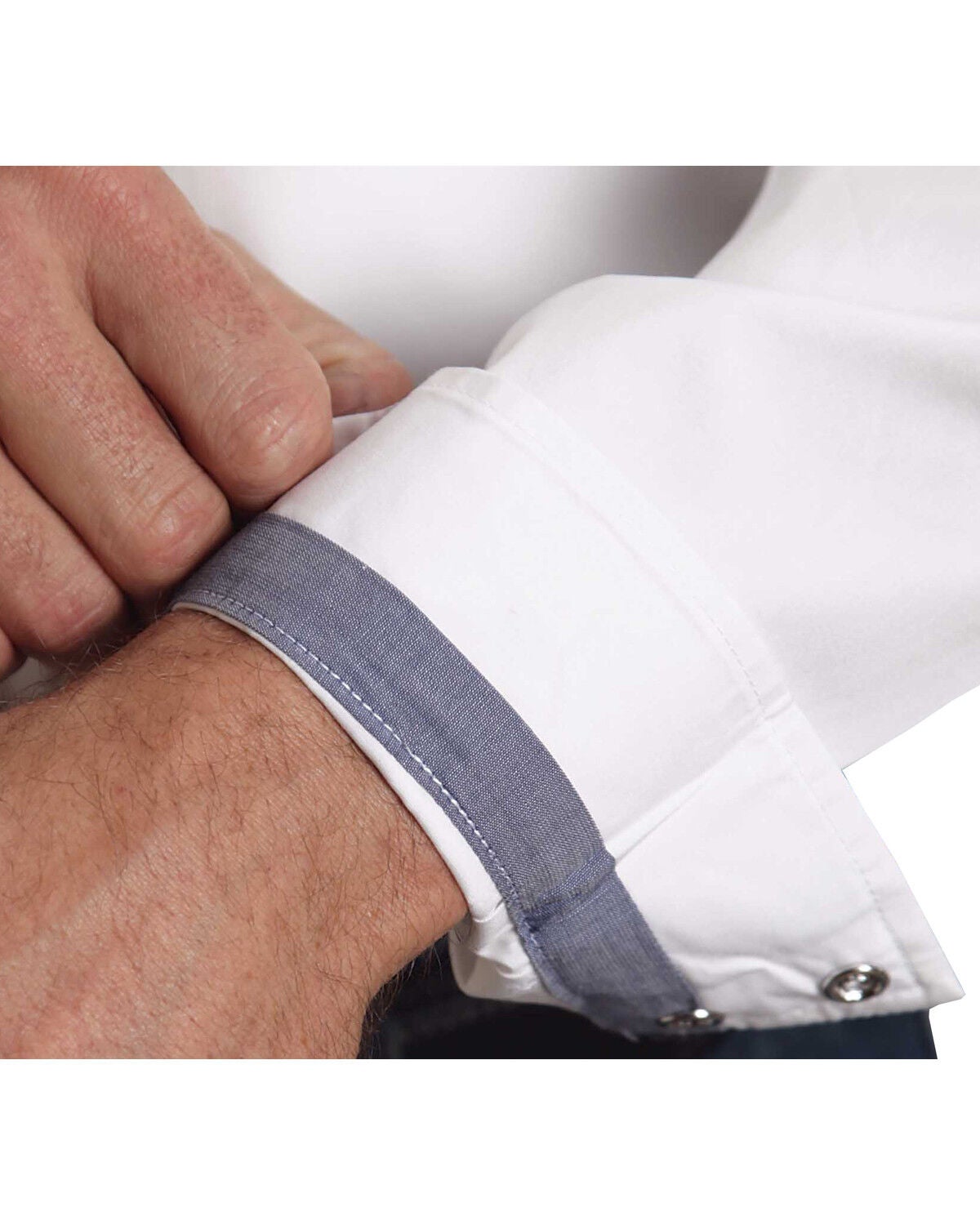 Stetson Men's White Solid Long Sleeve Western Shirt Country