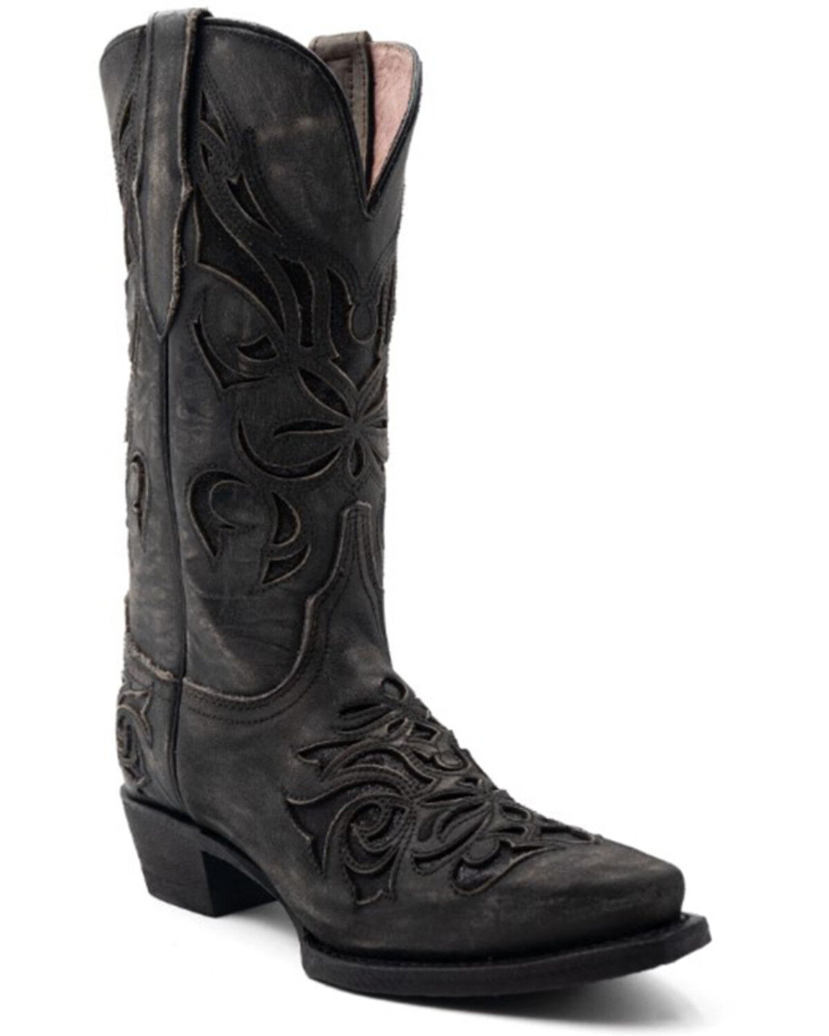Image #1 - Ferrini Women's Sasha Western Boots - Snip Toe, Charcoal, hi-res