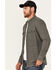 Image #3 - Brothers and Sons Men's Kelcy Herringbone Long Sleeve Button-Down Western Shirt, Black, hi-res