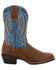 Image #2 - Durango Men's Westward Denim Western Performance Boots - Broad Square Toe, Brown/blue, hi-res