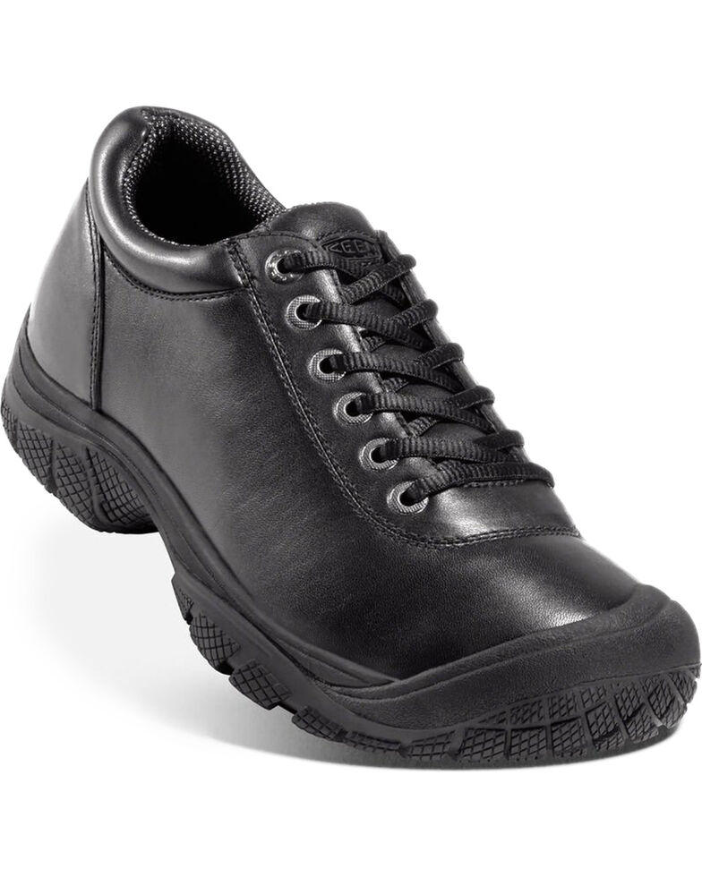 Keen Men's Black PTC Waterproof Work Oxford Shoes , Black, hi-res