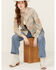 Image #1 - Cleo + Wolf Women's Aron Long Sleeve Printed Shirt, Oatmeal, hi-res