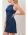 Image #3 - Flying Tomato Women's Second Skin Denim Mini Dress, Medium Wash, hi-res