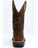 Image #5 - RANK 45® Women's Lite Flag Western Performance Boots - Broad Square Toe, Brown, hi-res