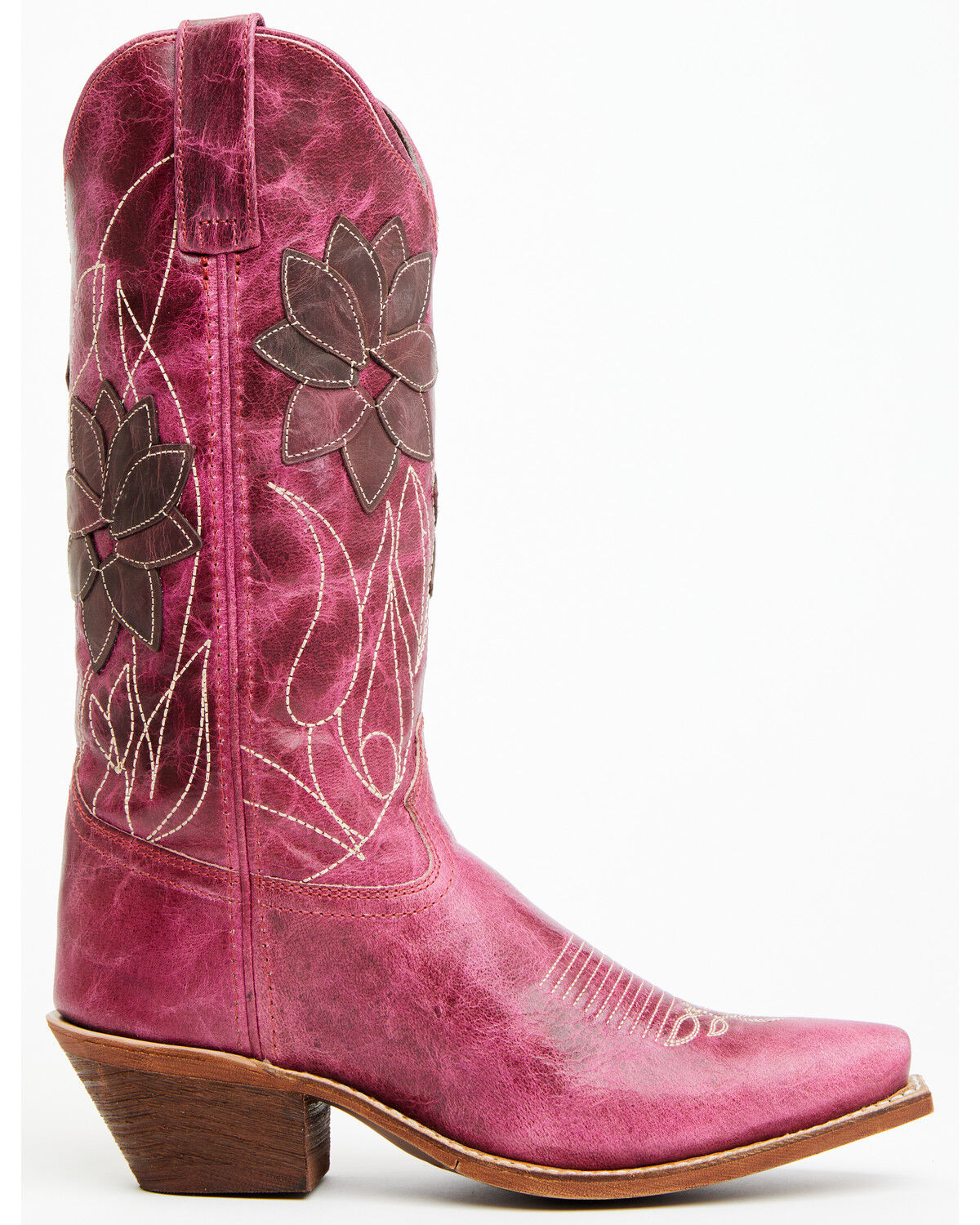 Image #2 - Laredo Women's Paislee Western Boots - Snip Toe, Pink, hi-res