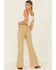 Image #4 - Lee Women's Corduroy High Rise Flare Jeans, Tan, hi-res