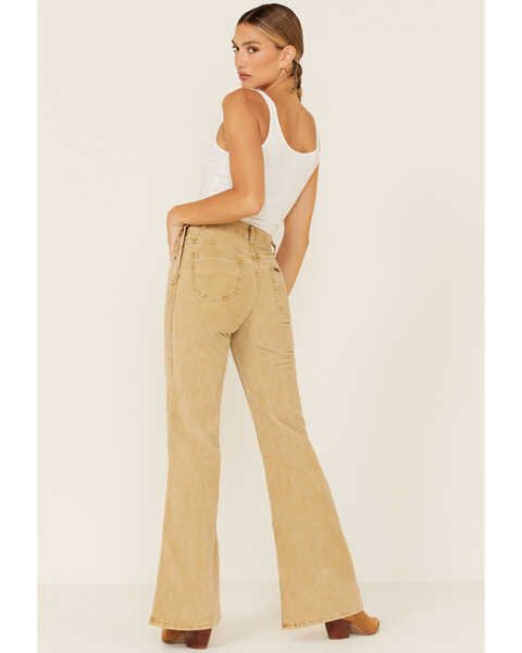 Image #4 - Lee Women's Corduroy High Rise Flare Jeans, Tan, hi-res