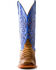 Horse Power Men's Toasted Caiman Print Western Boots - Square Toe, Tan, hi-res