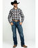 Roper Men's West Made Desert Dobby Plaid Long Sleeve Western Shirt , Multi, hi-res