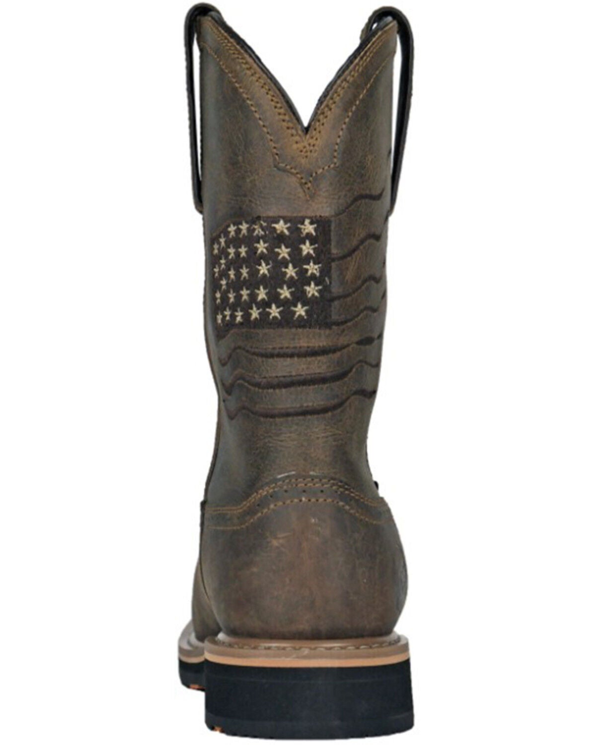 Image #5 - Hoss Men's Rushmore Wellington Western Work Boots - Composite Toe, Brown, hi-res