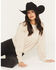 Image #1 - Ariat Women's Logo Essential Crew Sweatshirt, Oatmeal, hi-res