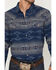 Image #3 - Cody James Men's Arrow Bear Southwestern Long Sleeve Snap Flannel Shirt, Blue, hi-res