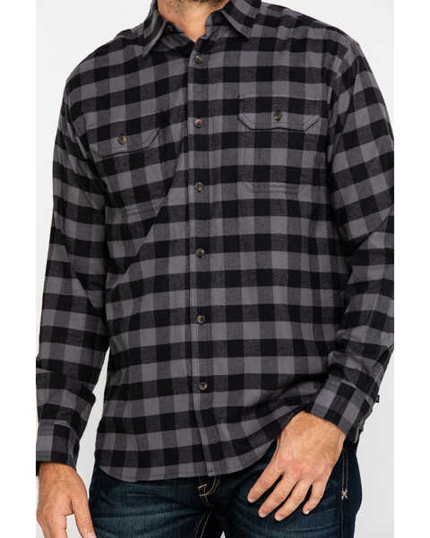 Image #4 - Dickies Men's Flex Stretch Flannel Long Sleeve Work Shirt , Slate, hi-res