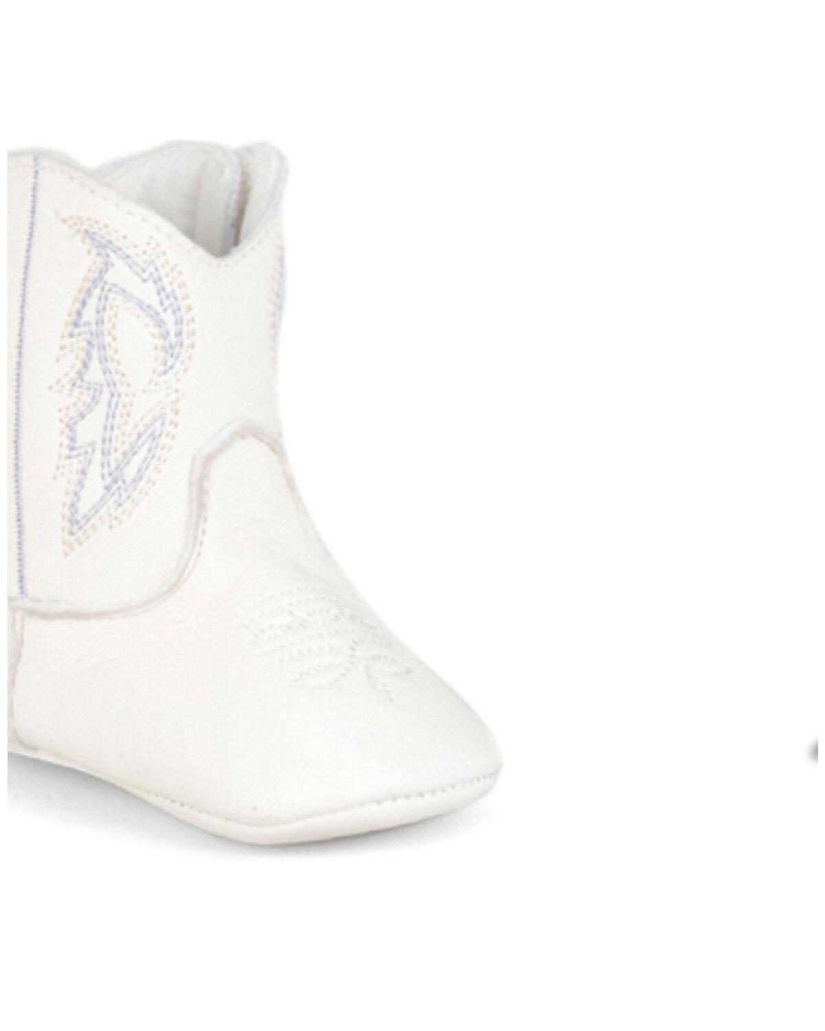 Image #1 - Justin Infant Boys' Baby Canter Western Boots - Broad Square Toe, White, hi-res