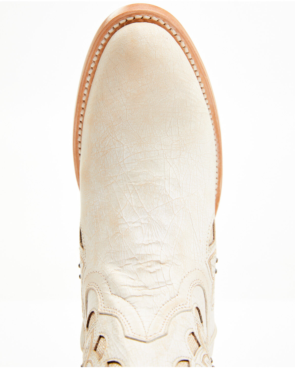 Image #6 - Shyanne Women's Lily Floral Embroidered Western Fashion Booties - Round Toe, Off White, hi-res