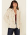 Z Supply Women's Bone Leopard Print Faux Fur Jacket , Cream, hi-res