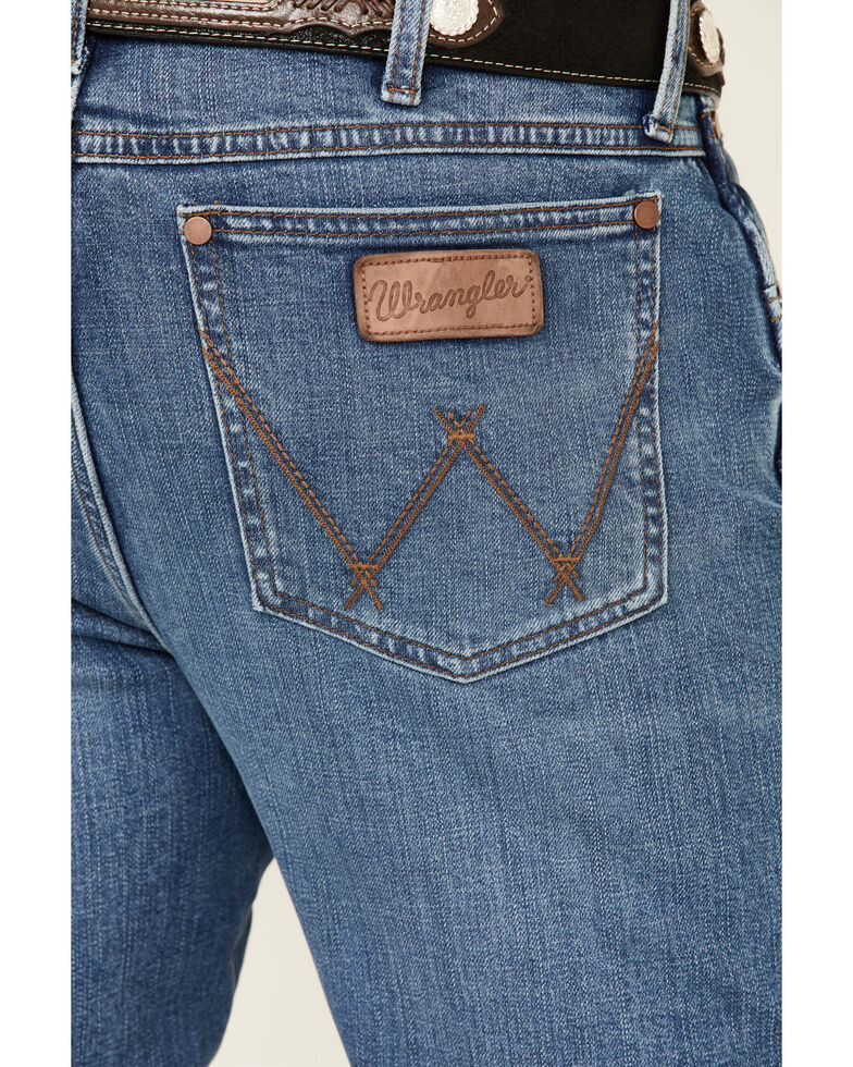Wrangler Retro Men's Colorado Stretch Slim Bootcut Jeans , Blue, hi-res