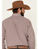 Cinch Men's White Floral Geo Print Long Sleeve Western Shirt , White, hi-res