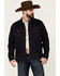 Image #2 - Blue Ranchwear Men's Button-Down Dark Denim Trucker Jacket , Dark Blue, hi-res