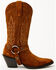 Image #2 - Idyllwind Women's Midnight Rider Suede Western Boots - Snip Toe, Cognac, hi-res