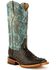 Image #1 - Ferrini Women's Black Caiman Print Western Boots - Square Toe, Black, hi-res