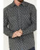 Image #3 - Cody James Men's FR Geo Print Long Sleeve Snap Work Shirt, Charcoal, hi-res