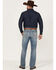 Image #3 - Cinch Men's Ian Medium Stonewash Performance Stretch Slim Bootcut Jeans, Indigo, hi-res