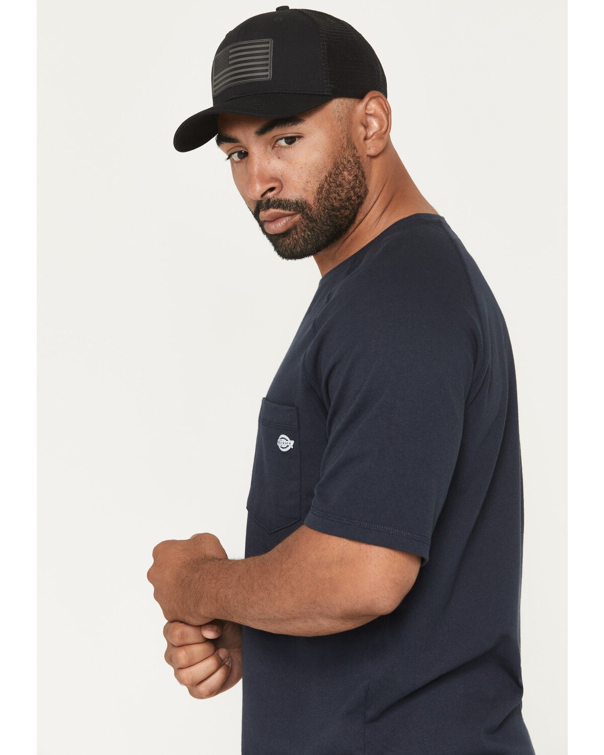 Image #2 - Dickies Men's Cooling Temp-IQ&trade; Short Sleeve Pocket T-Shirt, Navy, hi-res