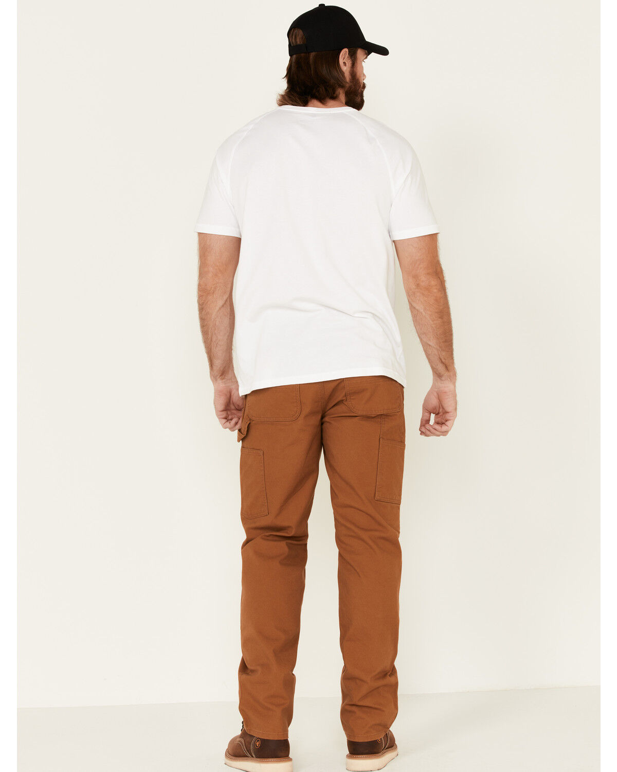 Image #2 - Carhartt Men's Rugged Flex® Relaxed Fit Duck Double Front Work Pants, Brown, hi-res