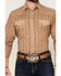 Image #3 - Roper Men's Floral Striped Print Long Sleeve Snap Western Shirt, Gold, hi-res