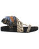 Image #2 - Dingo Women's Sage Brush Zebra Print Calf Hair Sandal, Black, hi-res