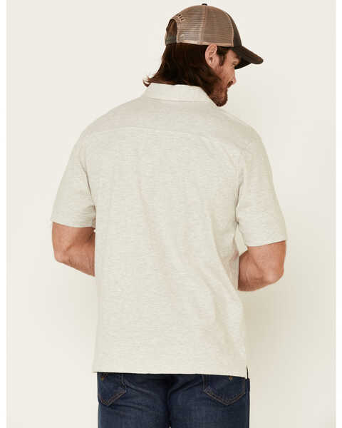 Image #4 - North River Men's Solid Slub Short Sleeve Polo Shirt , Natural, hi-res