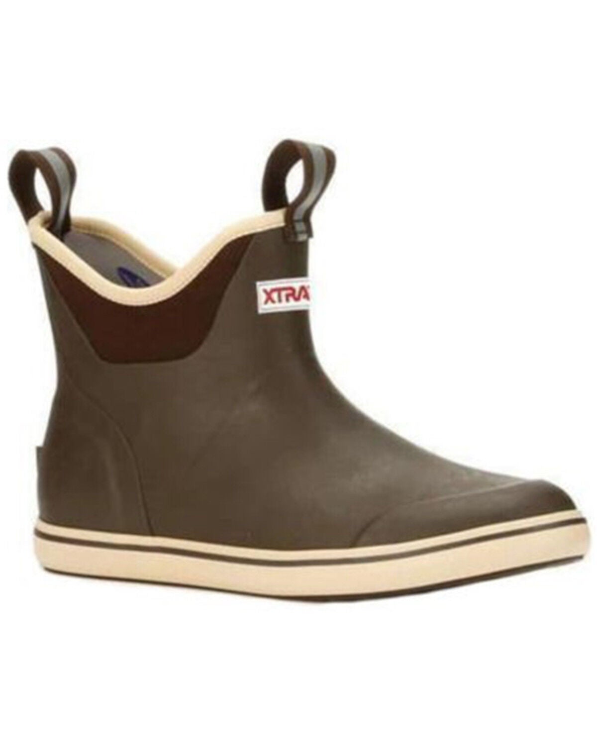 Xtratuf Men's 6" Ankle Deck Boots - Round Toe, Chocolate, hi-res