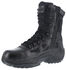 Image #2 - Reebok Men's Stealth 8" Lace-Up Black Side-Zip Work Boots - Soft Toe, Black, hi-res