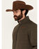 Image #2 - Cinch Men's Solid Quarter Zip Long Sleeve Pullover, Brown, hi-res