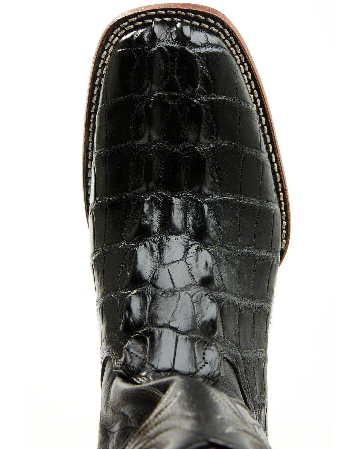 Image #6 - Cody James Men's Exotic Alligator Western Boots - Broad Square Toe, Black, hi-res