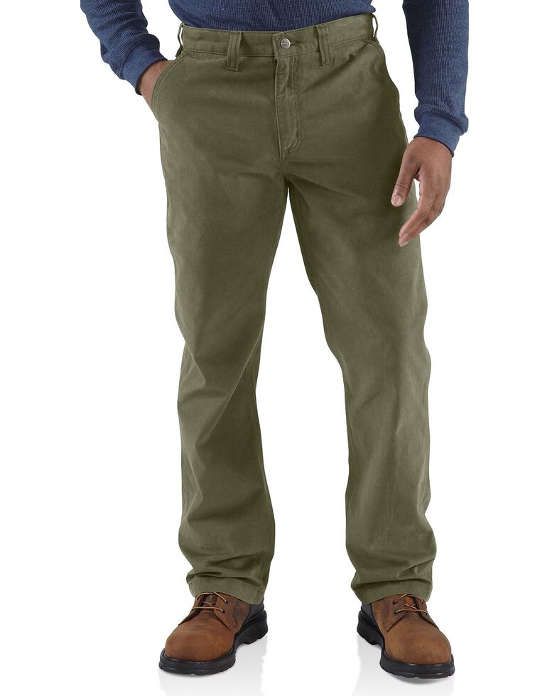 Carhartt Rugged Khaki Work Pants, Green, hi-res
