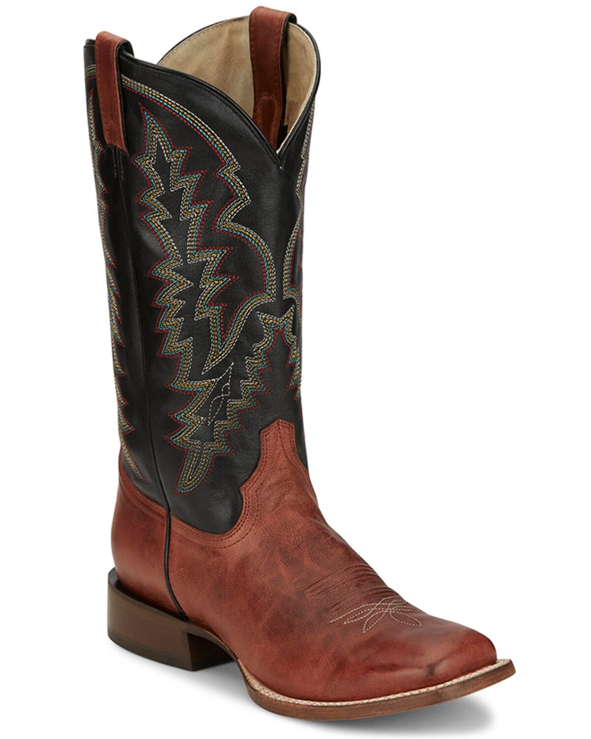 Tony Lama Men's Camarillo Western Boots - Square Toe, Cognac, hi-res