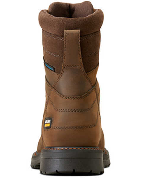 Image #3 - Ariat Men's 8" RigTEK CSA Waterproof Work Boots - Composite Toe , Brown, hi-res